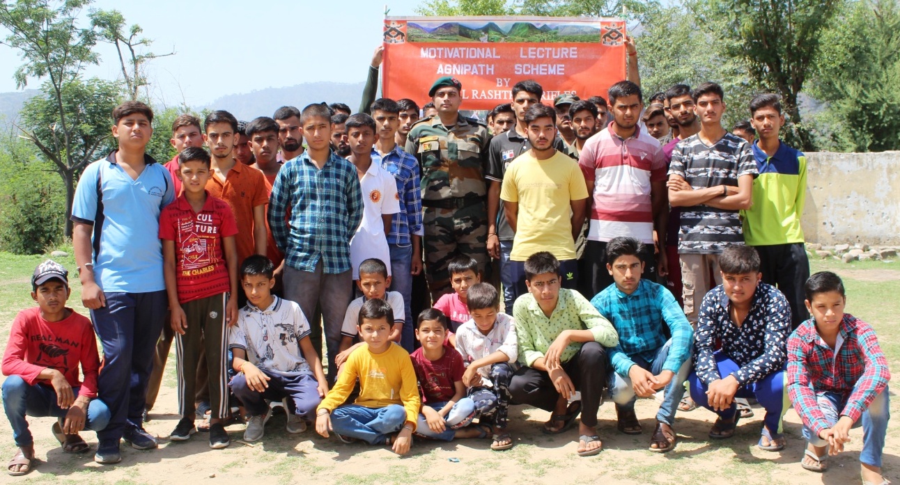 Indian Army conducted lecture on ‘Agnipath Scheme’ at  Lamberi, Nowshera