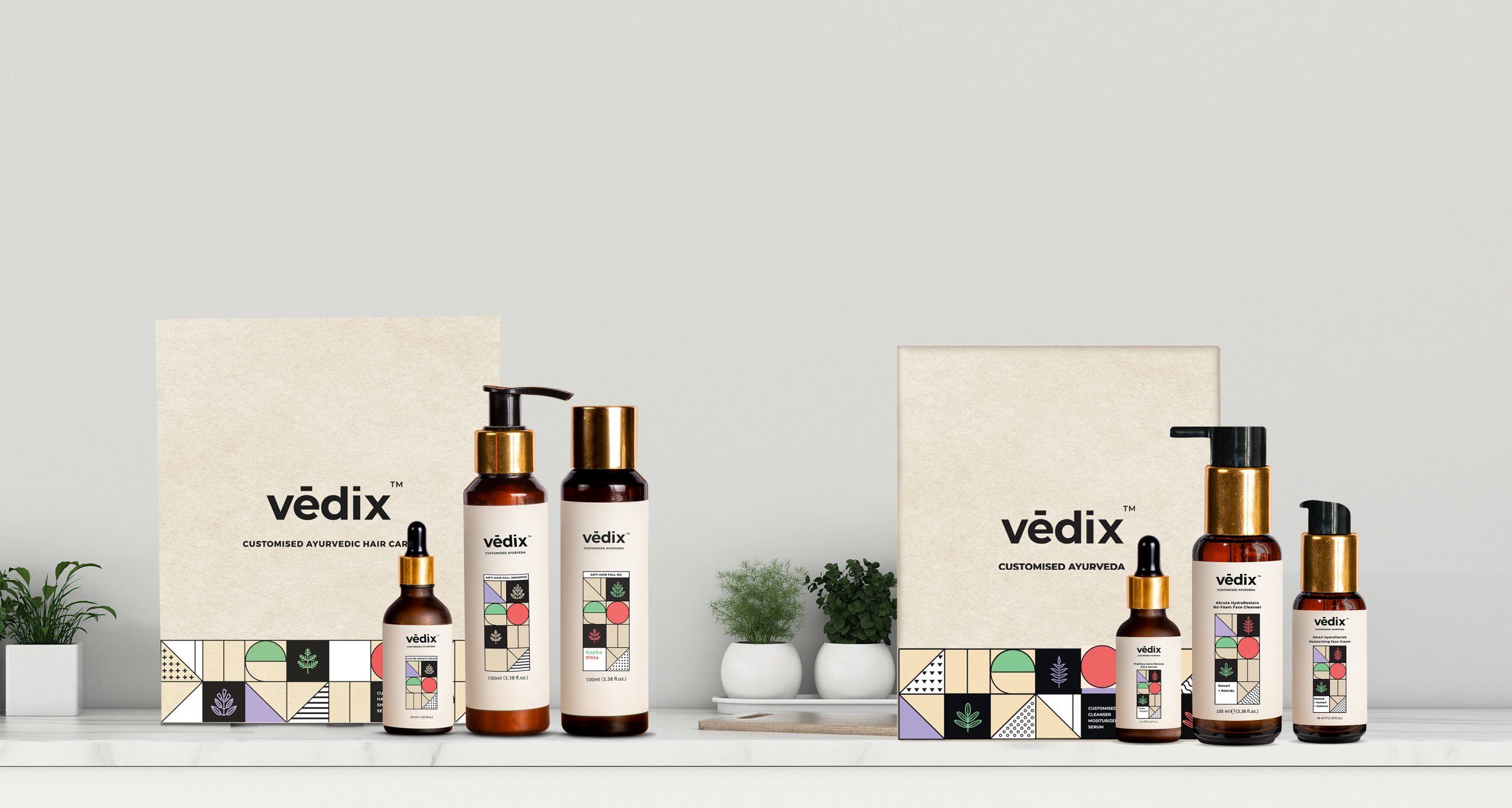Vedix, introduces Ayurveda products for hair and skin care.