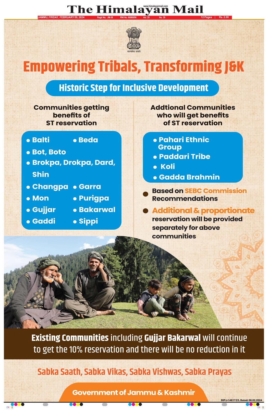 Empowering Tribals, Transforming J&K
