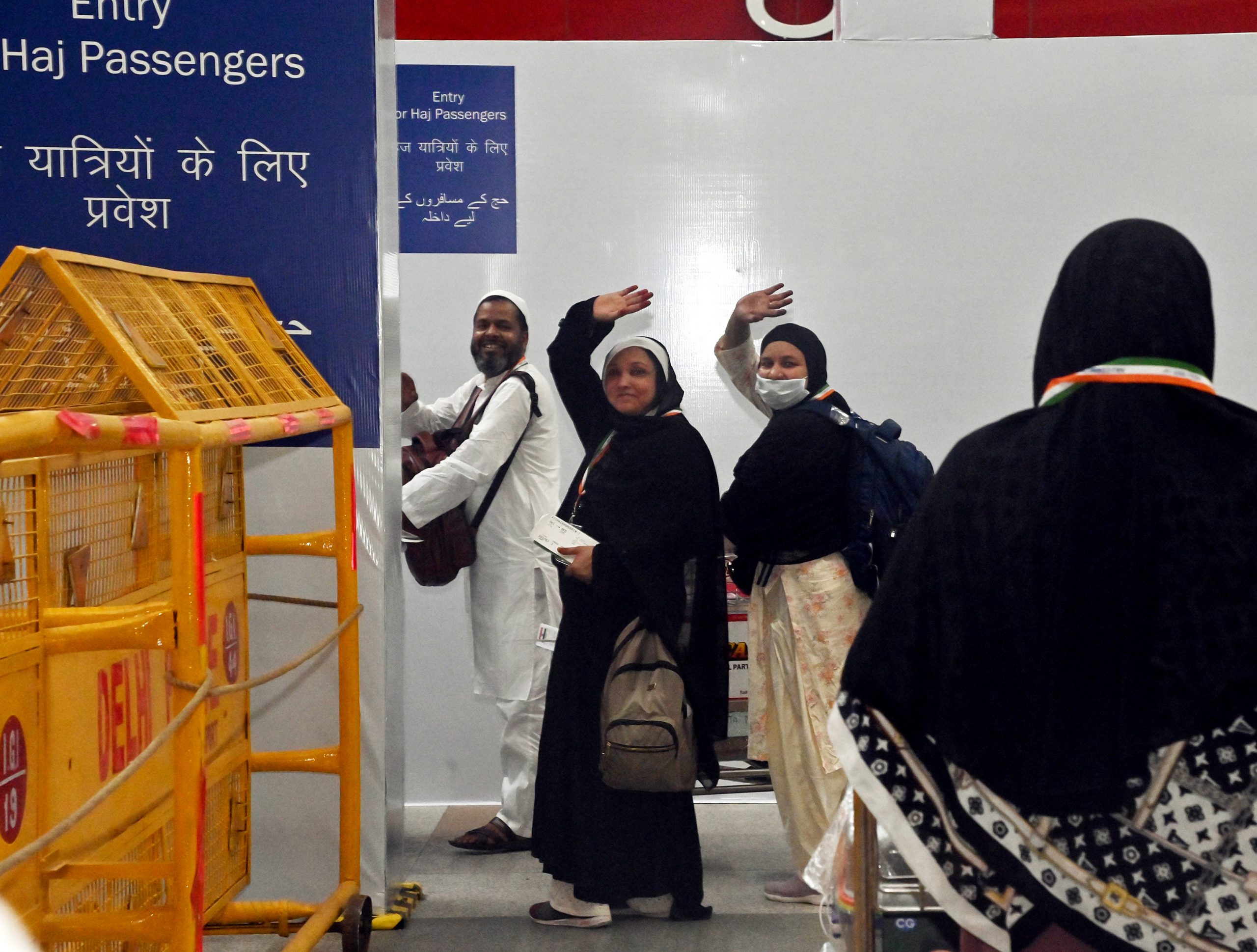 First batch of Haj pilgrims from Srinagar depart for Saudi Arabia.