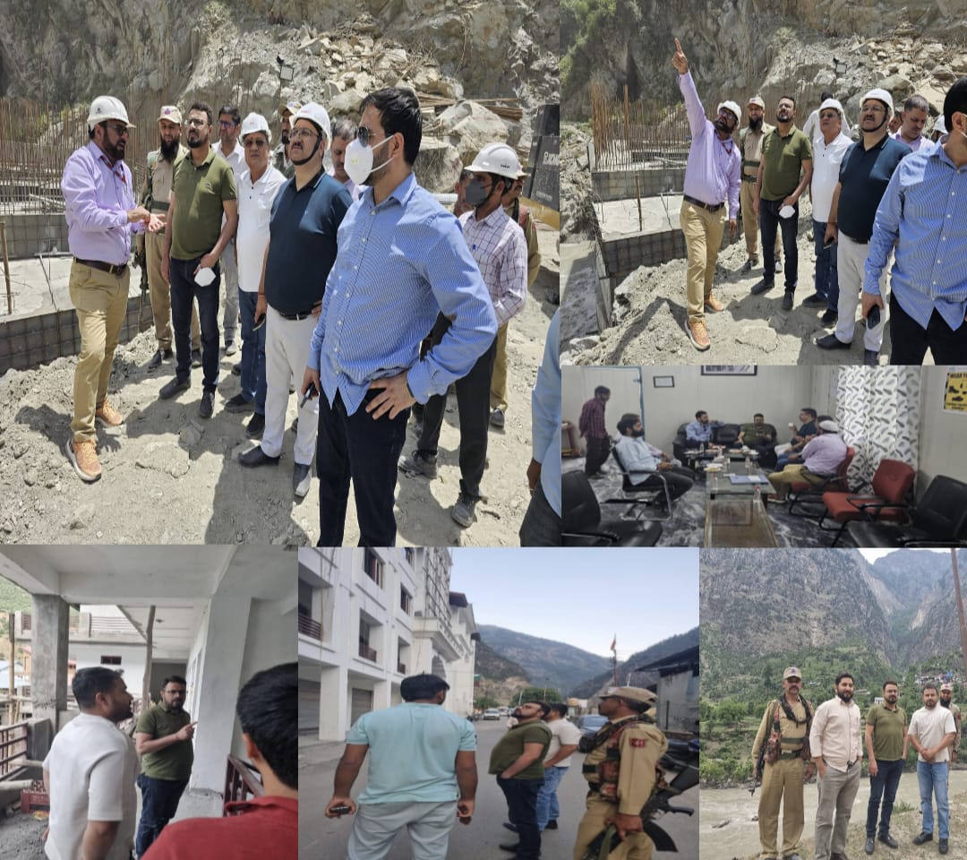 ADDC inspects progress of work on key projects in Kishtwar district.
