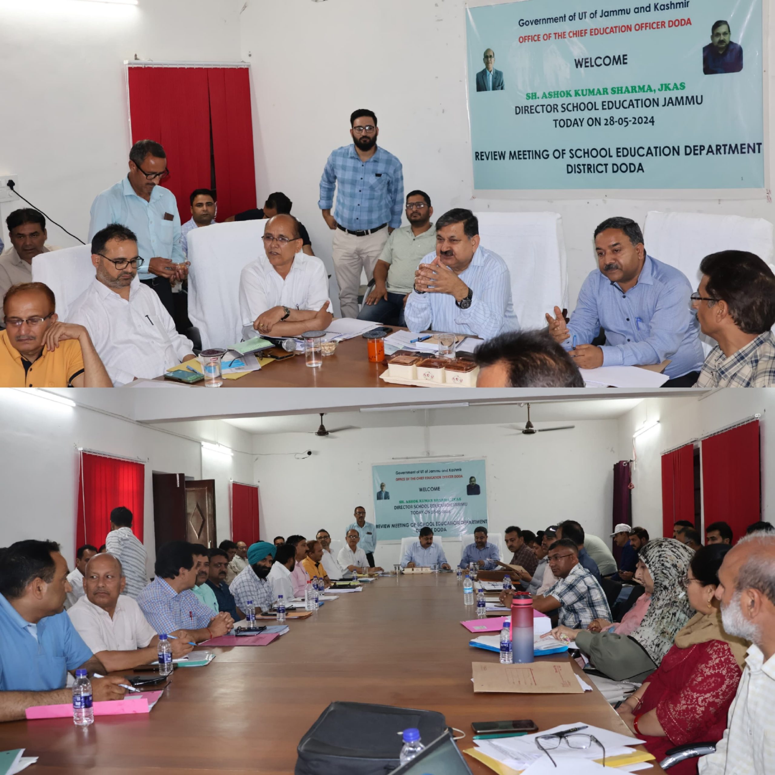 Director School Education Jammu chairs review meeting at Doda.