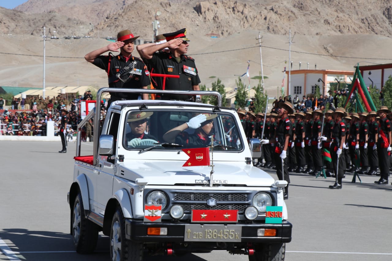 PASSING OUT PARADE OF AGNIVEERS WAS HELD AT LADAKH SCOUTS REGIMENTAL CENTRE.
