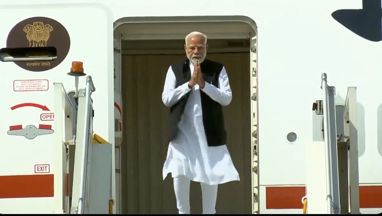 Prime Minister Modi returns to Delhi from Italy after attending G7 Summit.