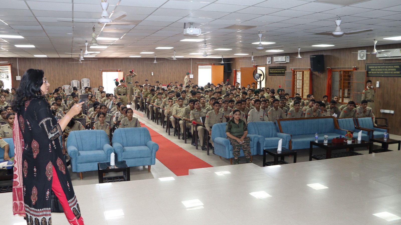 DR. SHAIFU GUPTA ASSOCIATE PROFESSOR, IIT JAMMU ENLIGHTENS NCC CADETS ON CYBER SECURITY.