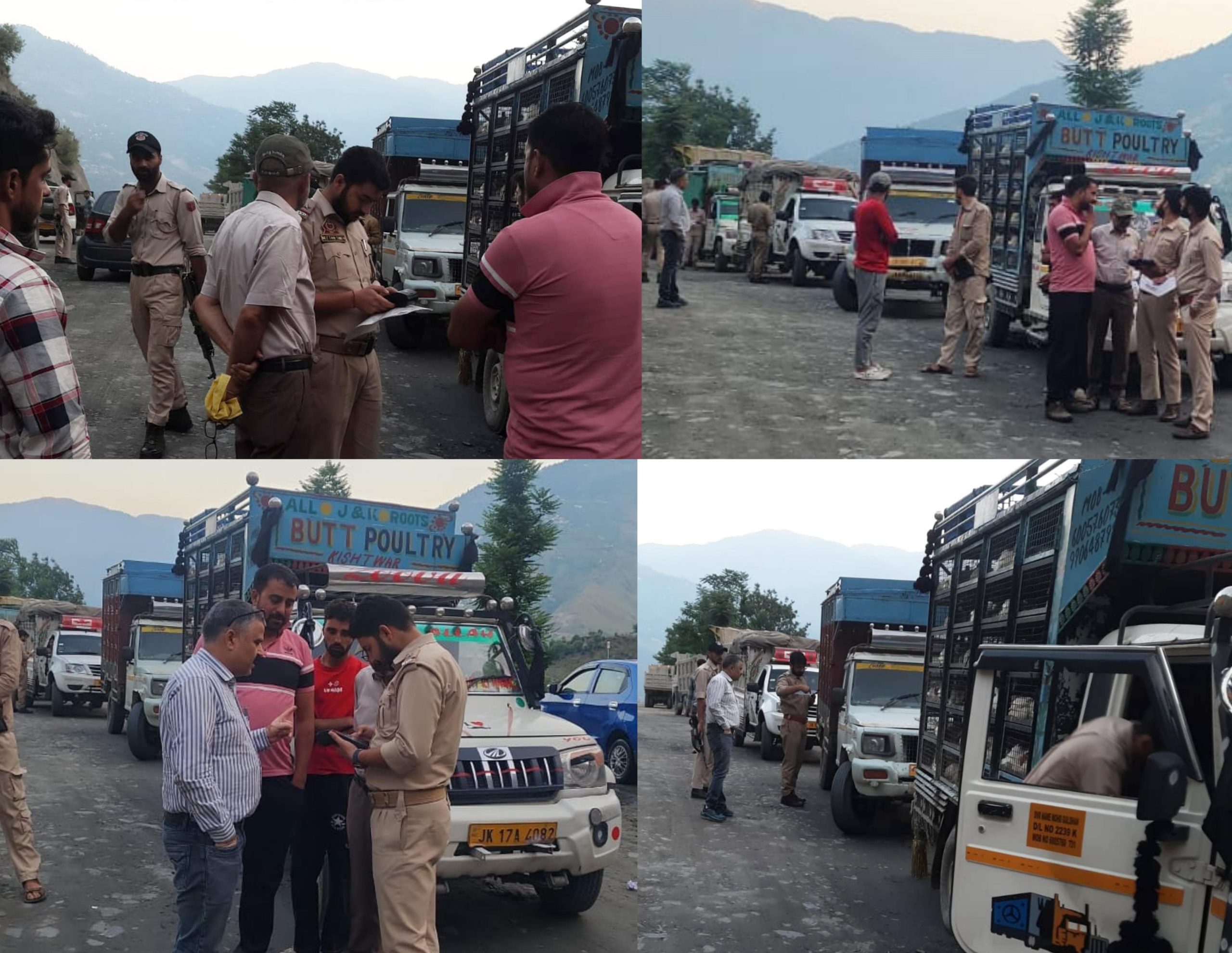 E-Challan drive conducted on NH-244 at Doda.