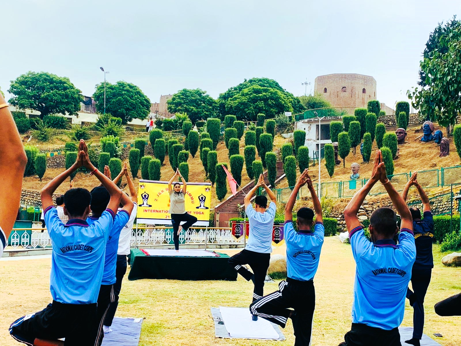 2 J&K Battalion NCC, Jammu Celebrates International Day of Yoga.
