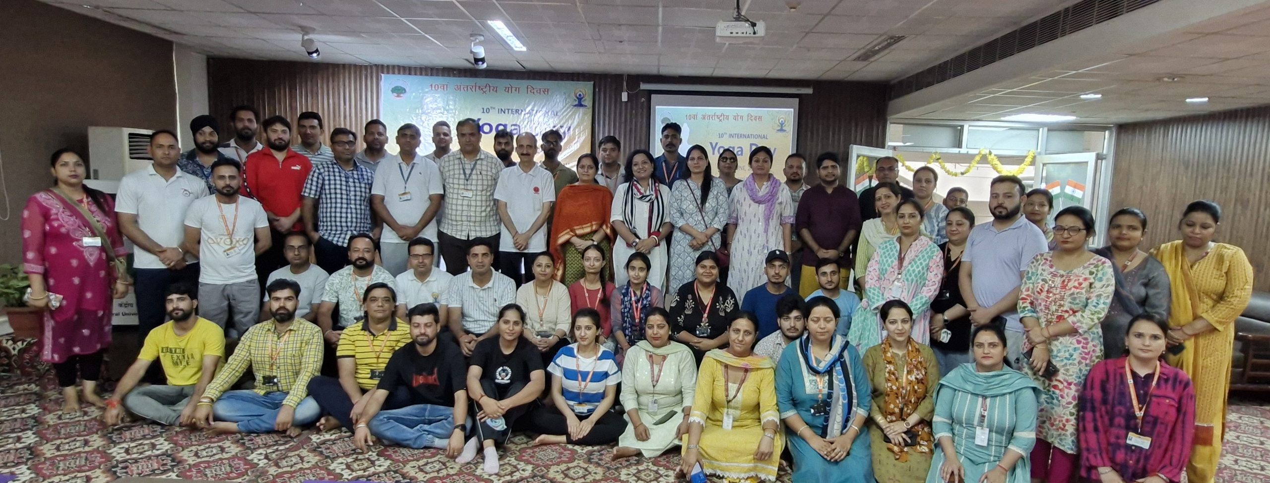 CUJ Celebrates International Yoga Day in Collaboration with Arogya Bharti.