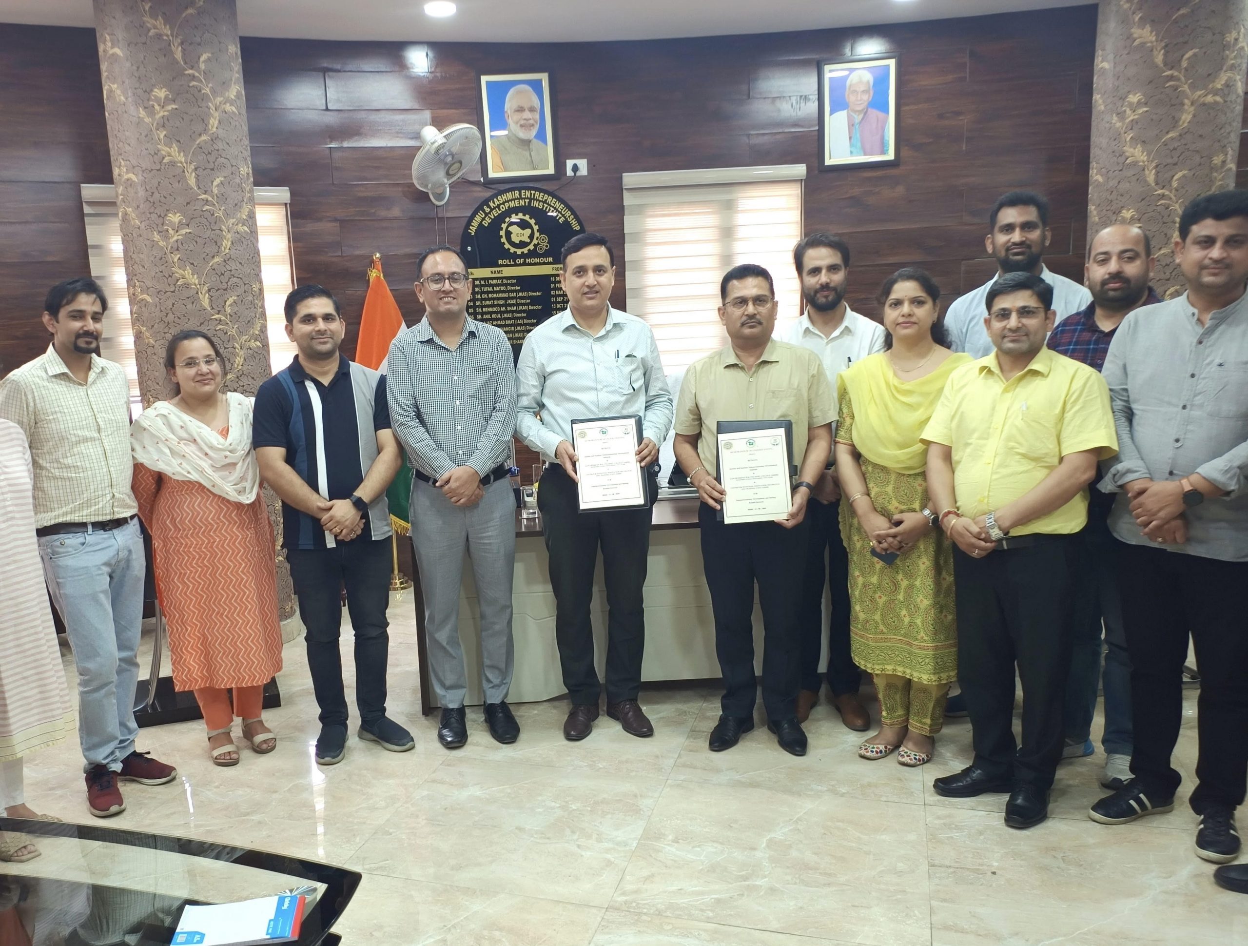 Government Polytechnic Jammu signs MOU with JKEDI to promote entrepreneurship, innovation and startups.