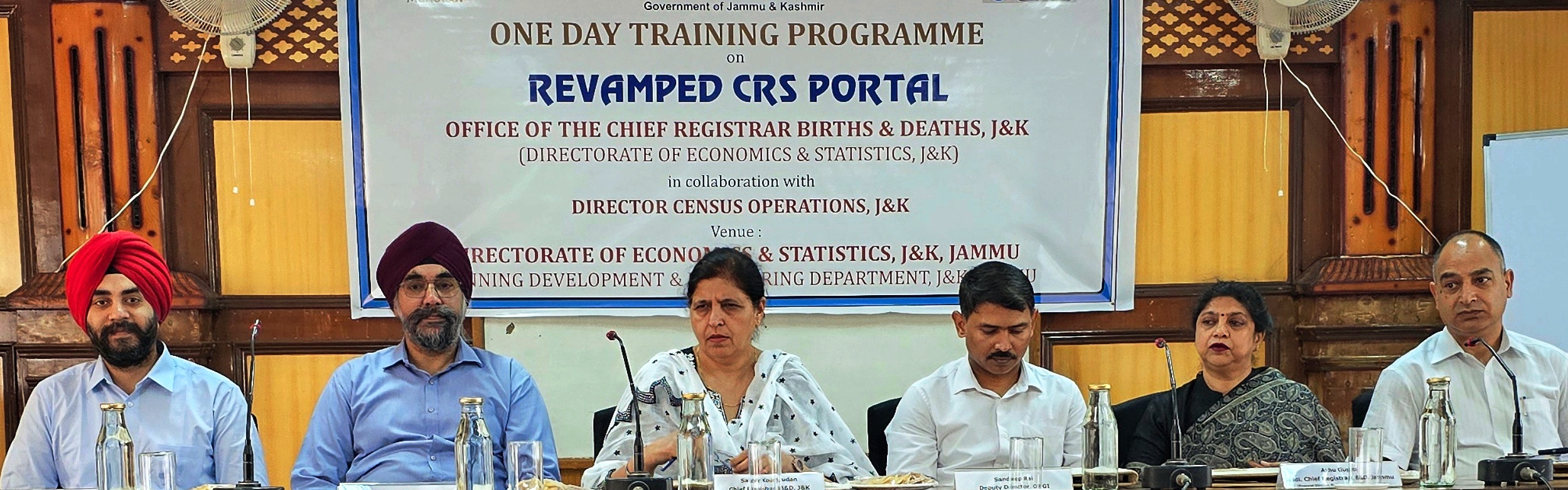 Training programme on “Revamped CRS Portal” hosted by Economics & Statistics J&K.