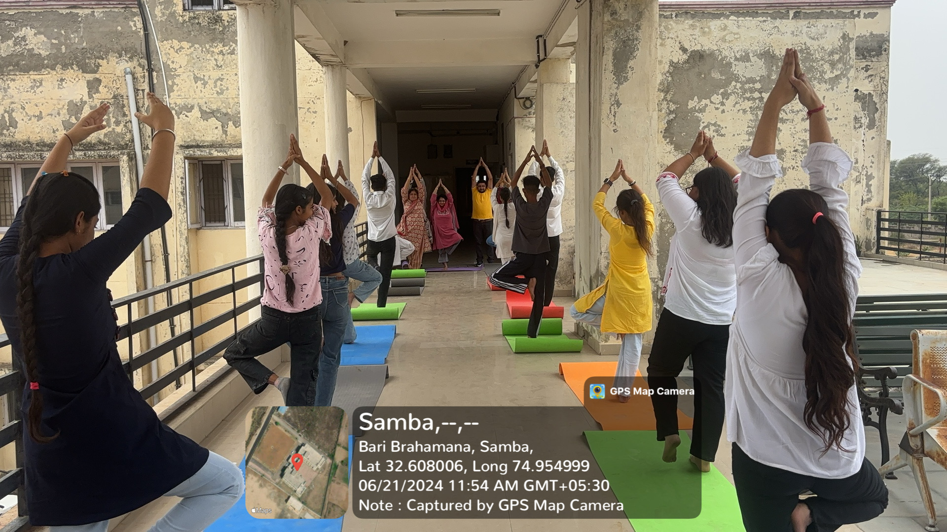 Govt. Degree College Vijaypur Celebrates International Yoga Day.