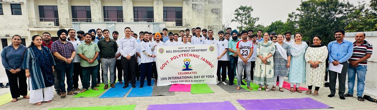 GOVERNMENT POLYTECHNIC COLLEGE JAMMU CELEBRATE INTERNATIONAL YOGA DAY – 2024.