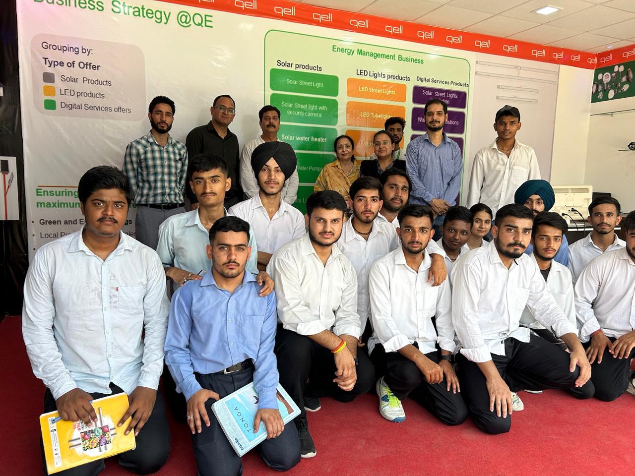 GOVERNMENT POLYTECHNIC COLLEGE JAMMU ORGANIZED TECHNICAL VISIT TO Q. E ELECTRONIC Pvt. Ltd.