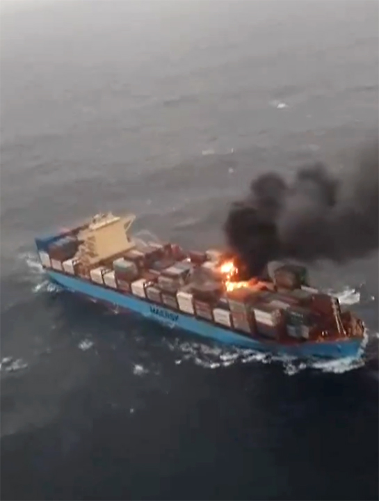 Cargo ship fire: Indian Coast Guard deploys three ships for firefighting operation