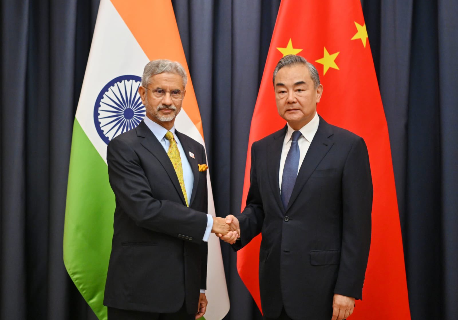 Jaishankar holds talks with China’s Wang Yi, agrees to redouble efforts for “early resolution of remaining border issues”.