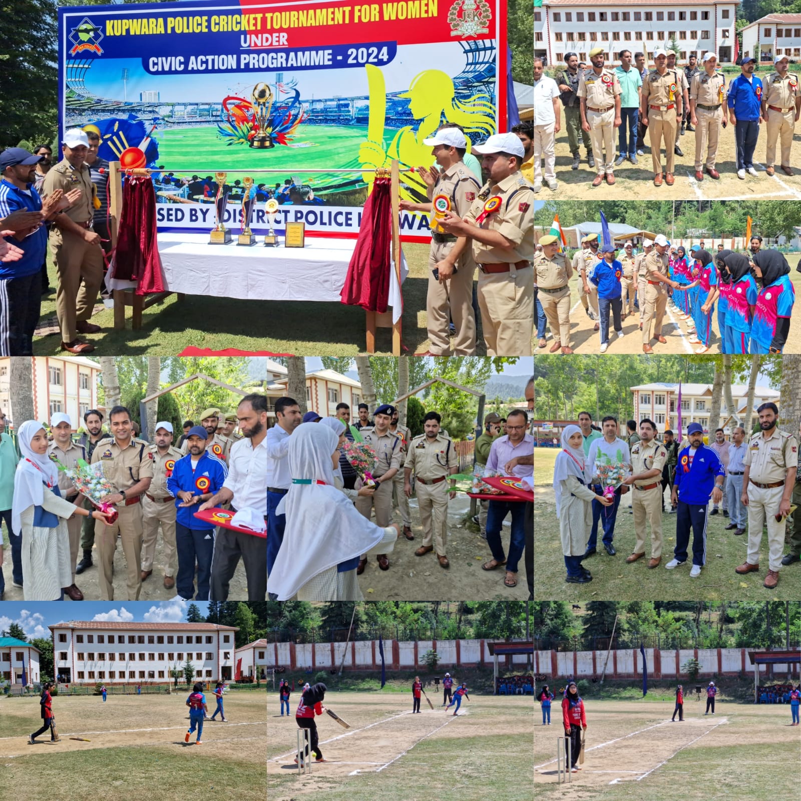Kupwara Police Cricket Tournament for Women Inaugurated.