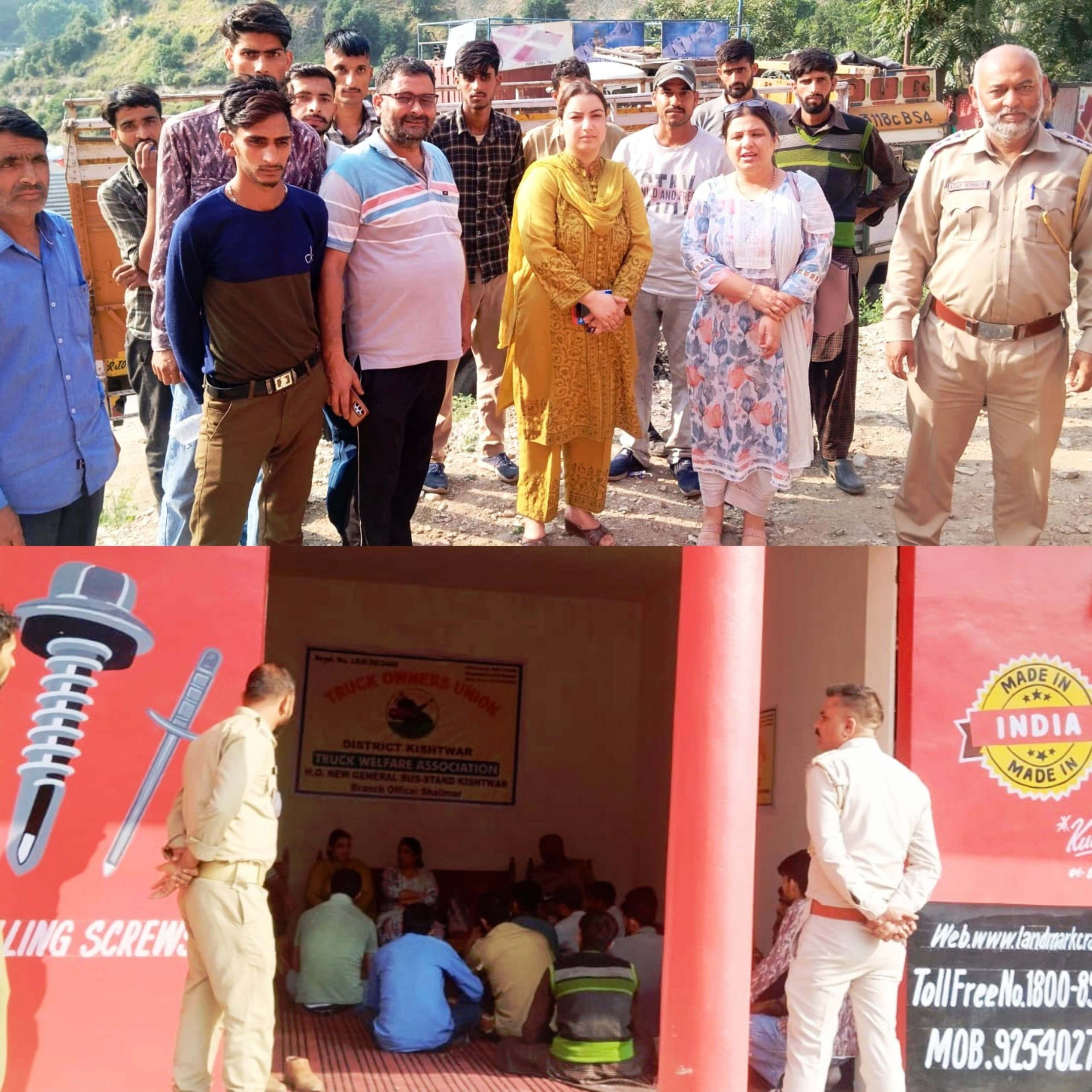 Labour Department, MVD Kishtwar organise Awareness Camp on e-Shram Portal for Truck Drivers, Helpers.