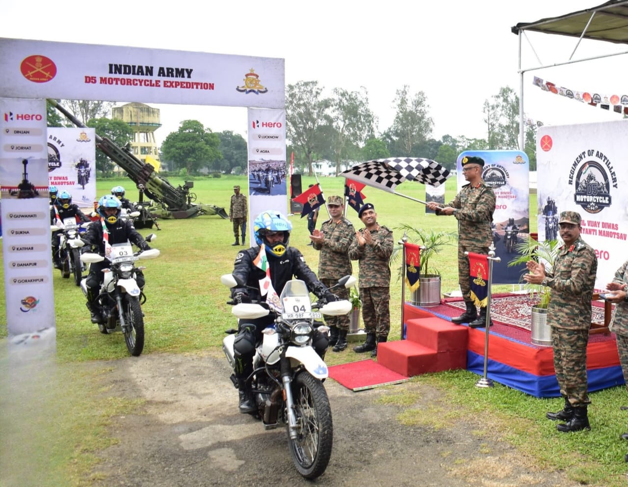 “INDIAN ARMY ‘D5’ MOTORCYCLE EXPEDITION” RIDES OUT TO COMMEMORATE 25 YEARS OF KARGIL VICTORY.